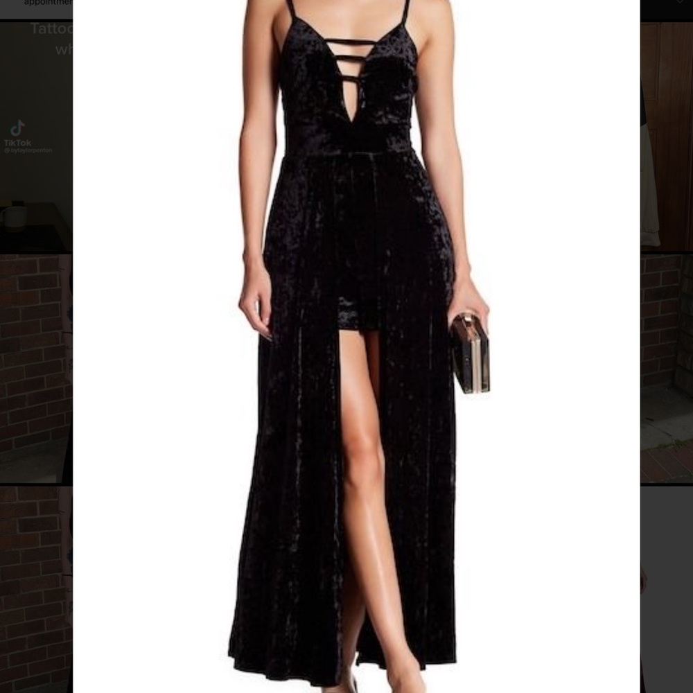 Velvet Romper Dress
